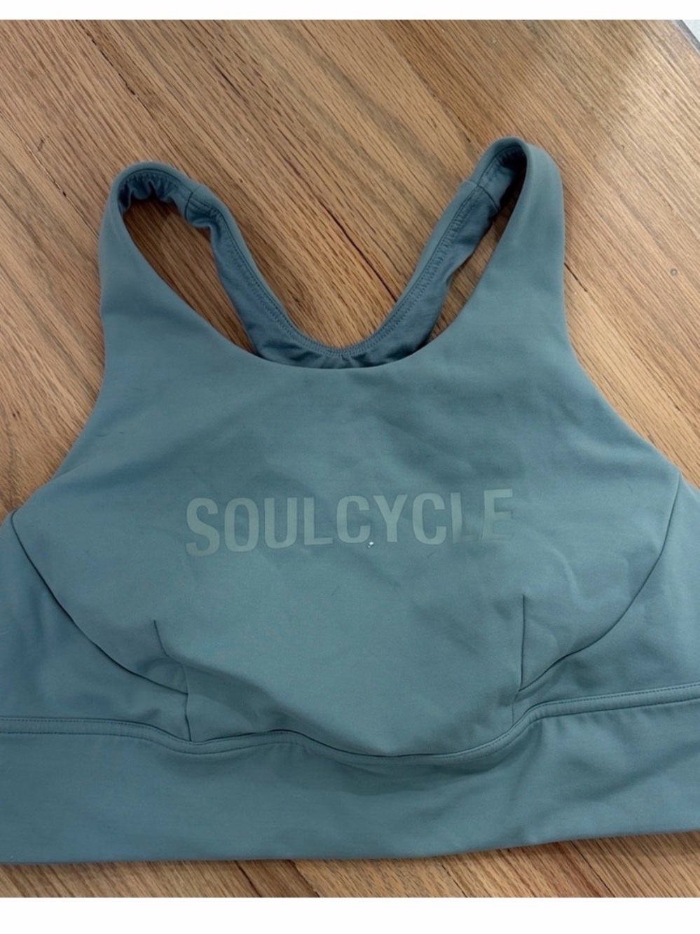Lululemon Soulcycle Tie-Dye Sports Bra Sage Green/Teal Size 12 Light Support